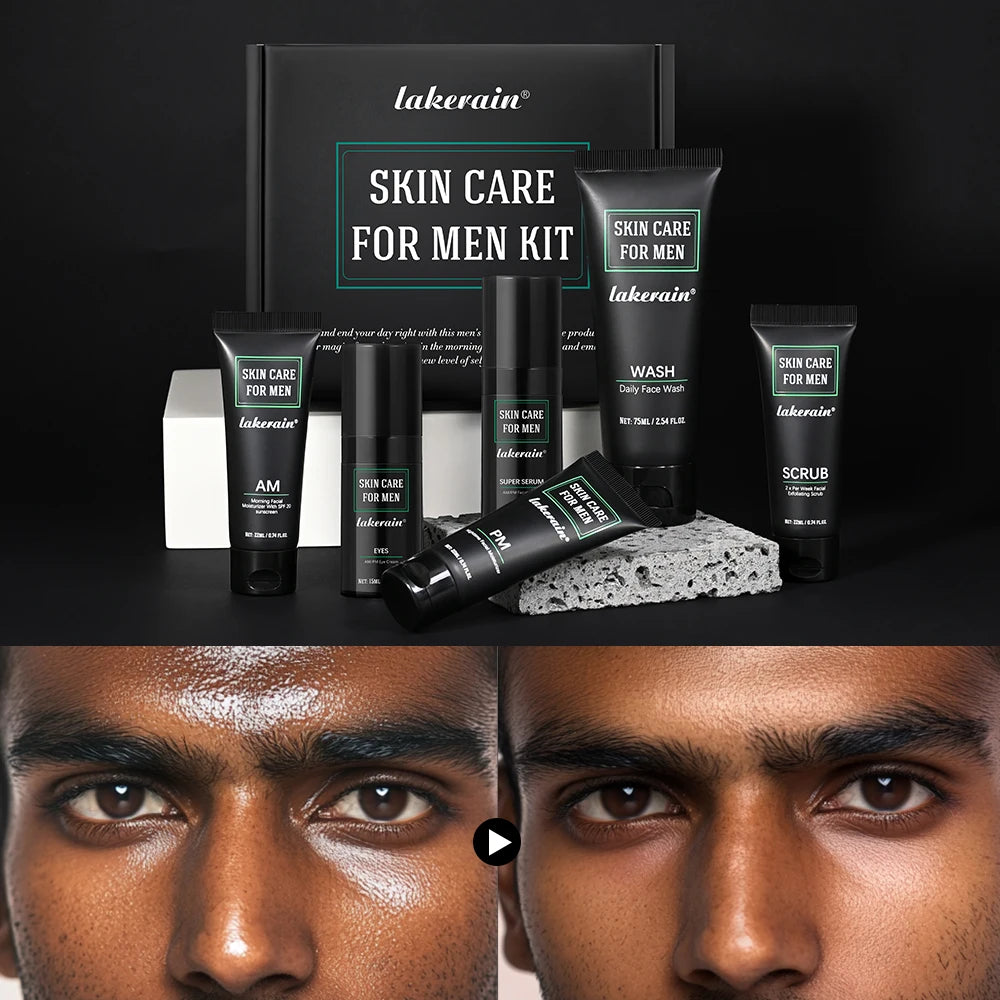 Ibcccndc Men Skin Care Kit Oil Control Firming Hydration