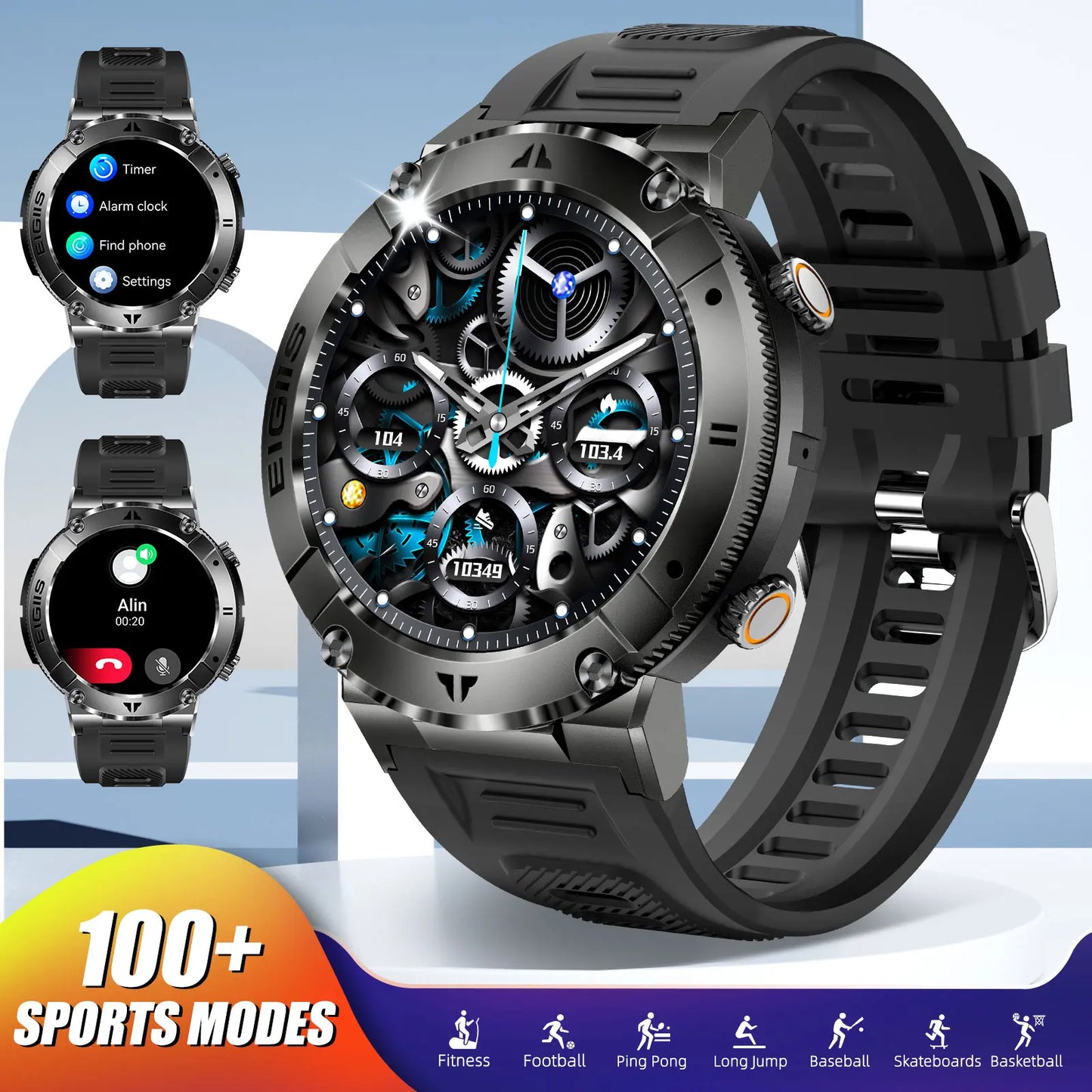 LaNikar Smart Watch TFT Display Bluetooth Call Blood Pressure Fitness