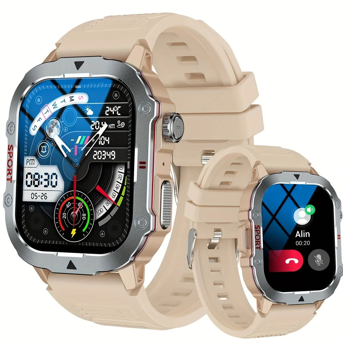 Odelettevcy Smart Watch With Bluetooth Calling And Message Alerts