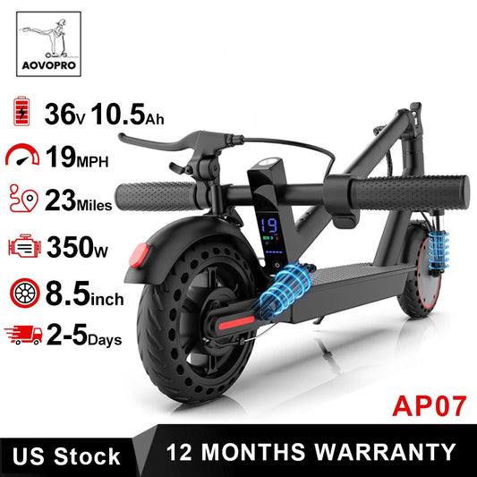 AOVOPRO AP07 Electric Scooter With App Control And Foldable