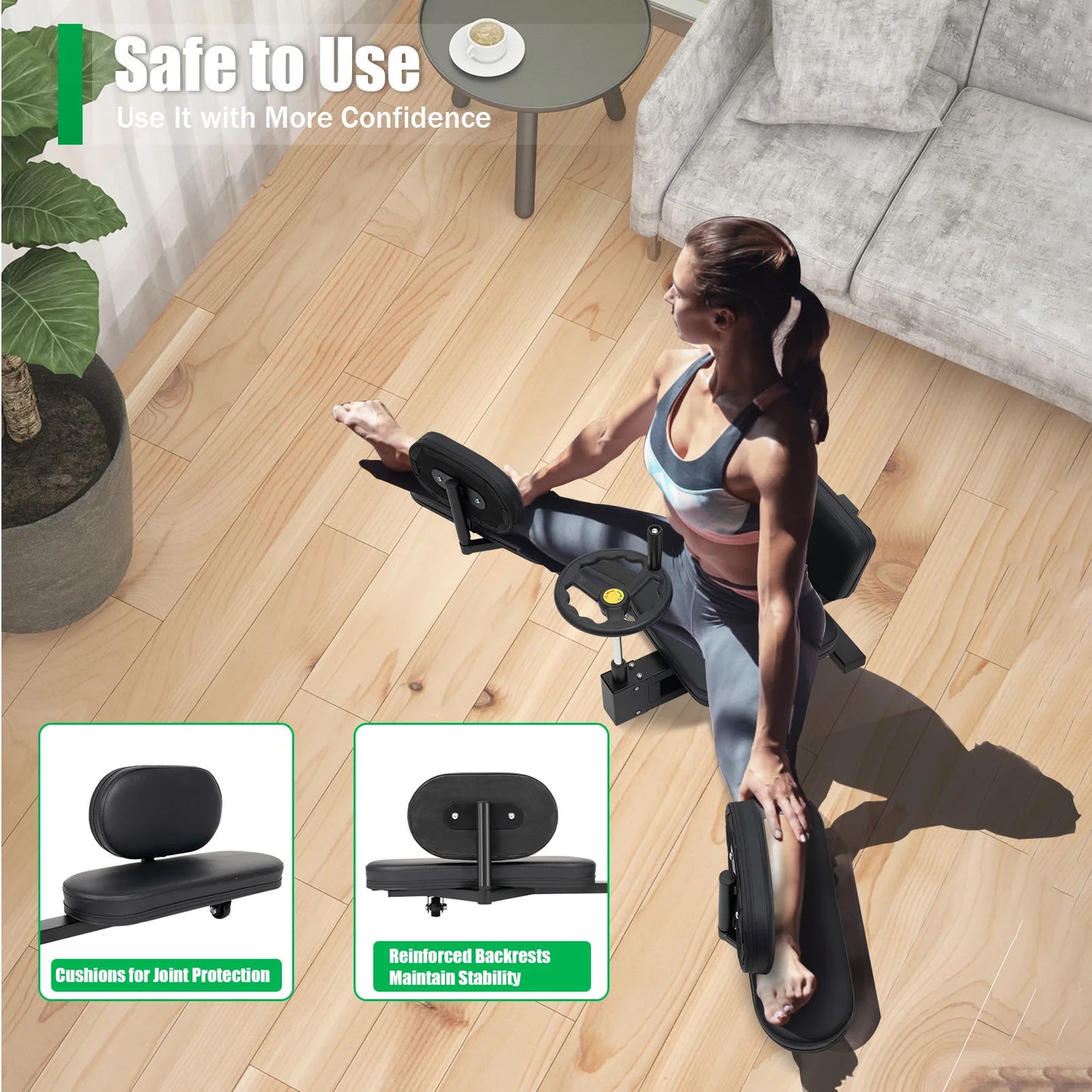 Leg Stretcher Machine 180 Degree Split Trainer With Backrest