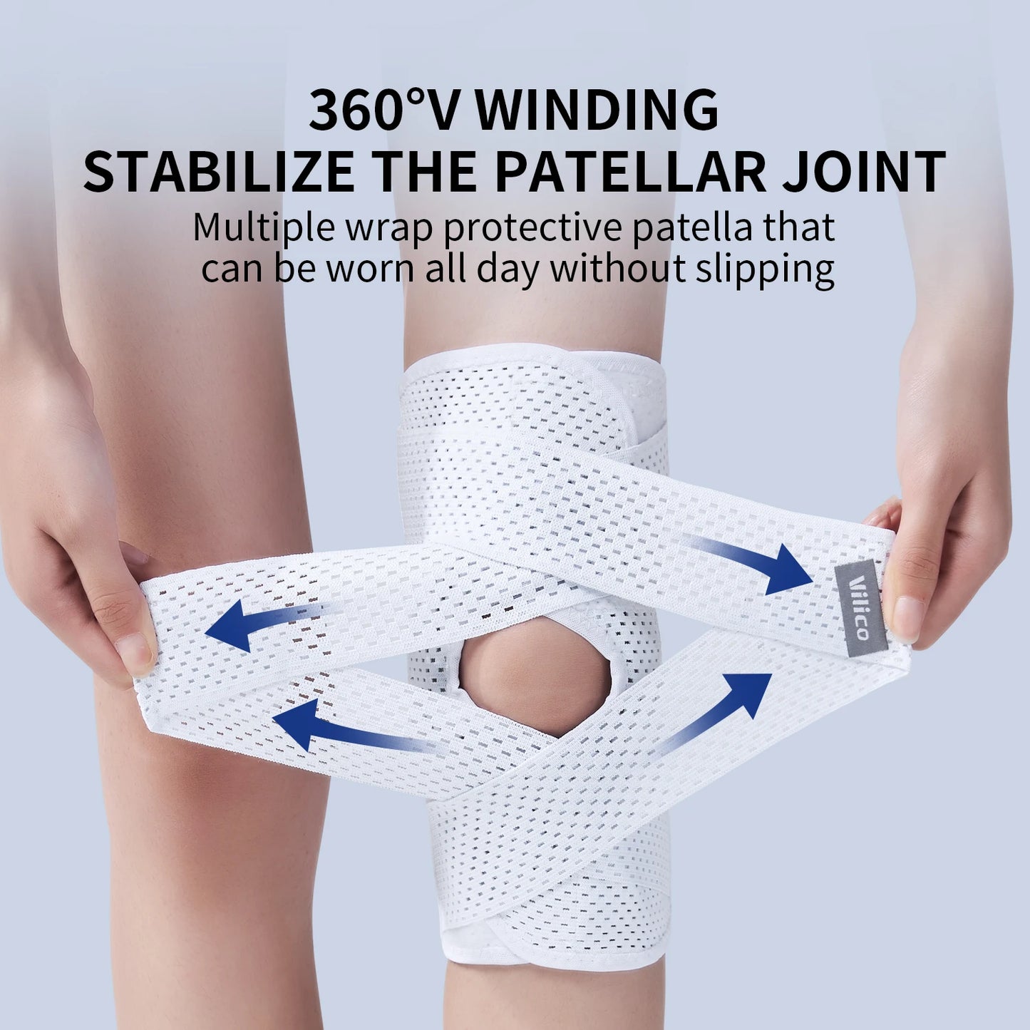 Elastic Pressurized Knee Pads Sports Knee Support Non Slip Protector