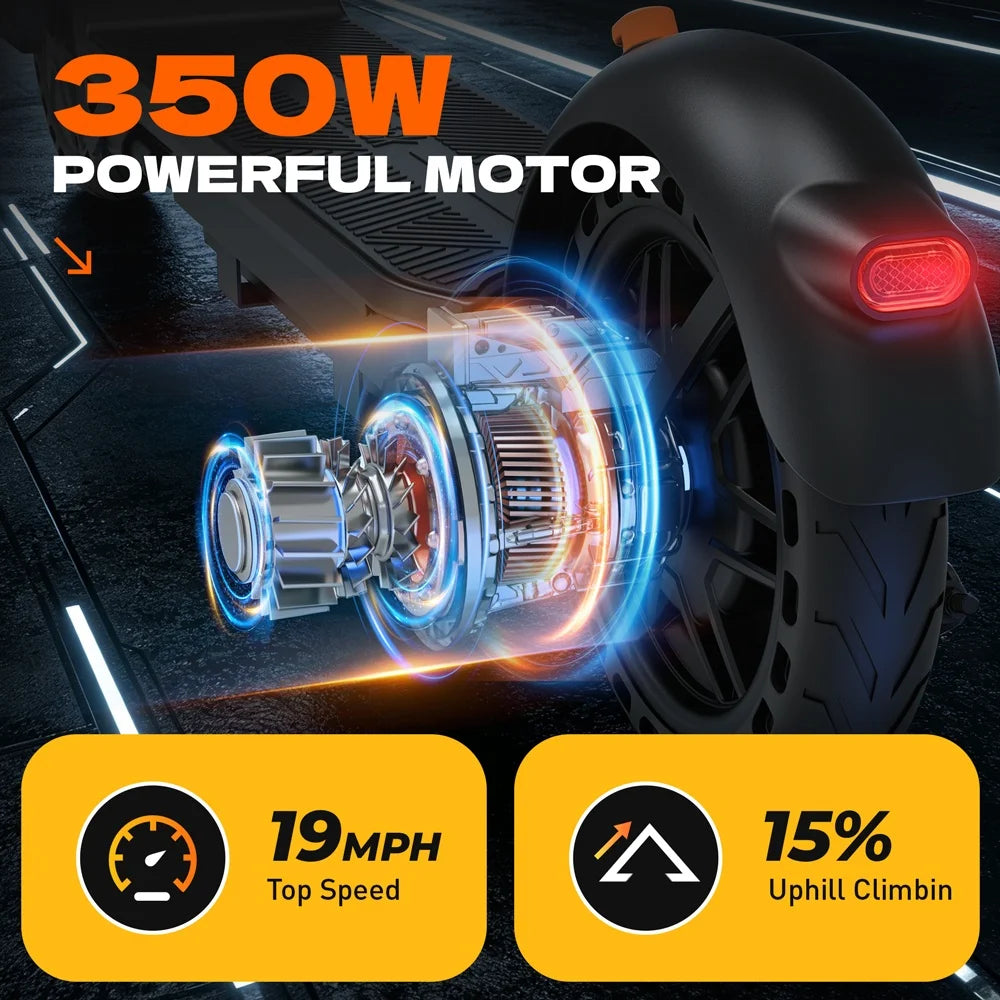 HeroPick C8 Electric Scooter 350W Foldable 19mph 16 Mile Range