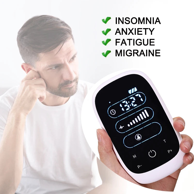 ATANG CES Insomnia Therapy Device With Ear Clip Brain Stimulation