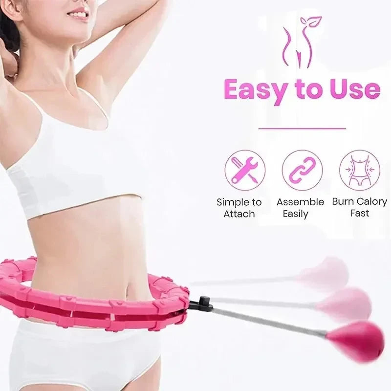 Weighted Hula Hoop for Adults With Detachable 24 Links
