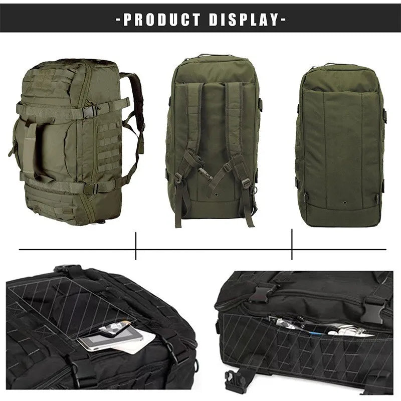 LQARMY 3 Way Duffle Bag Waterproof Travel Bag For Weekends