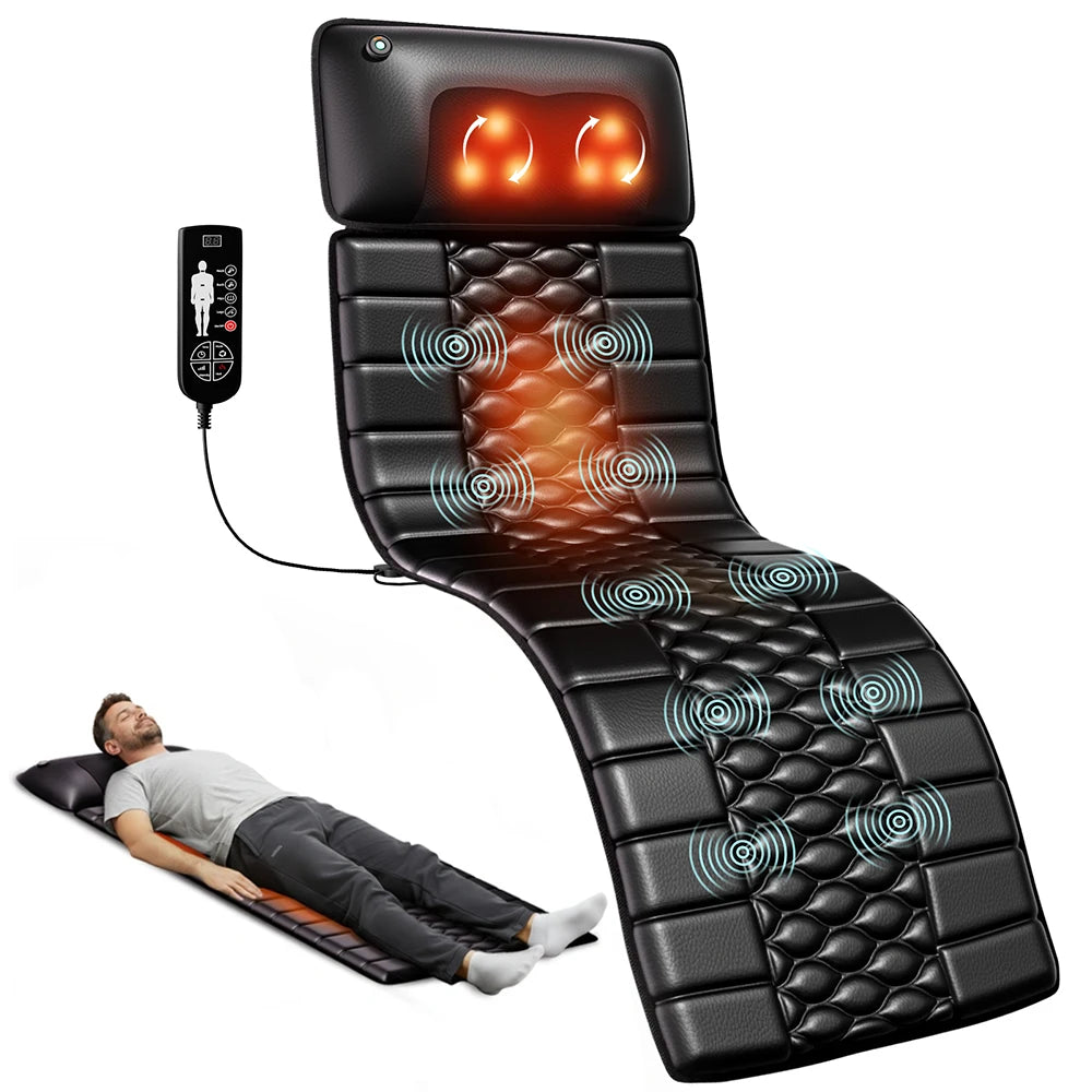 HOMEMASSA Shiatsu Full Body Massage Mat With Heat Pad
