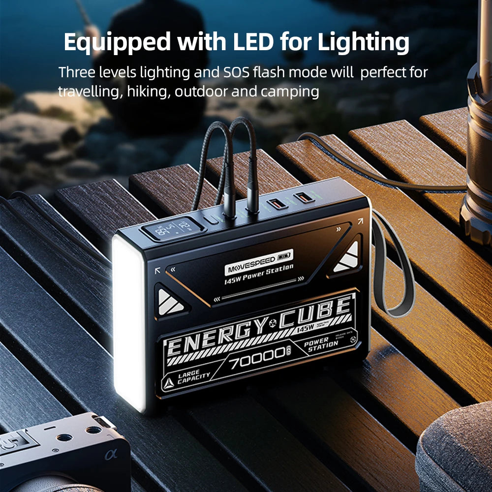 LED Camping Lantern 70000mAh Battery Emergency Light