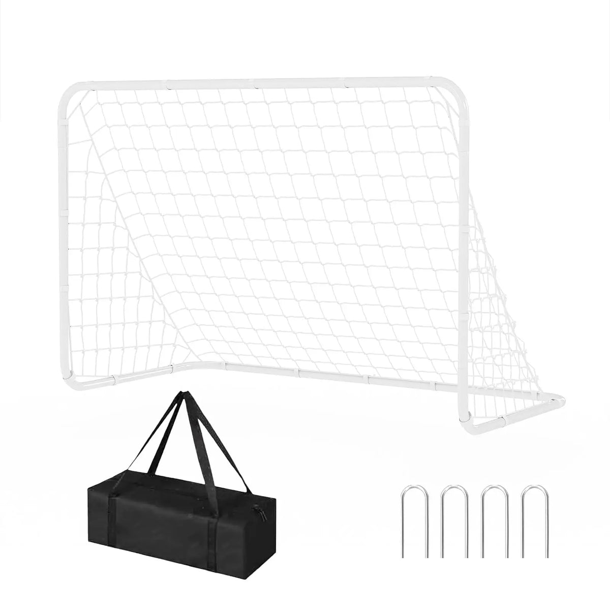 HiMISS Foldable Portable Soccer Goal with Steel Frame Carry Bag