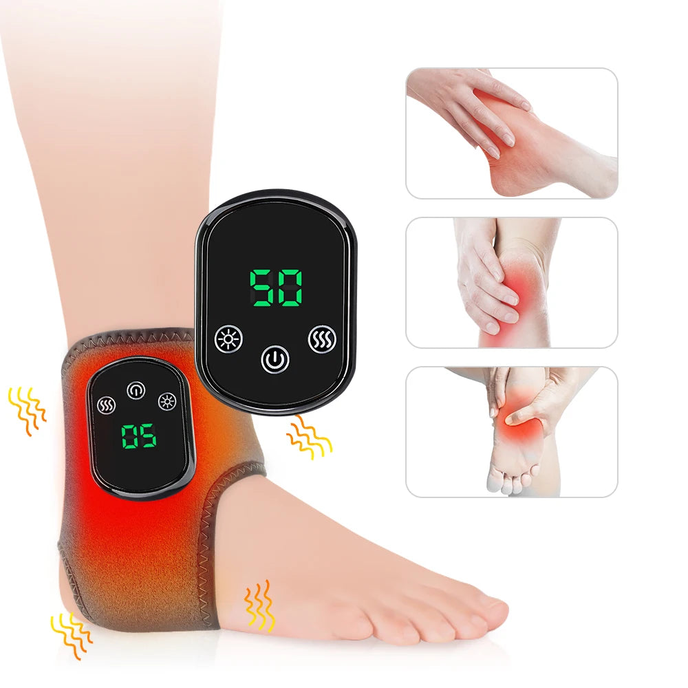 PASTSKY Rechargeable Foot Massager With Heated Vibration For Ankle