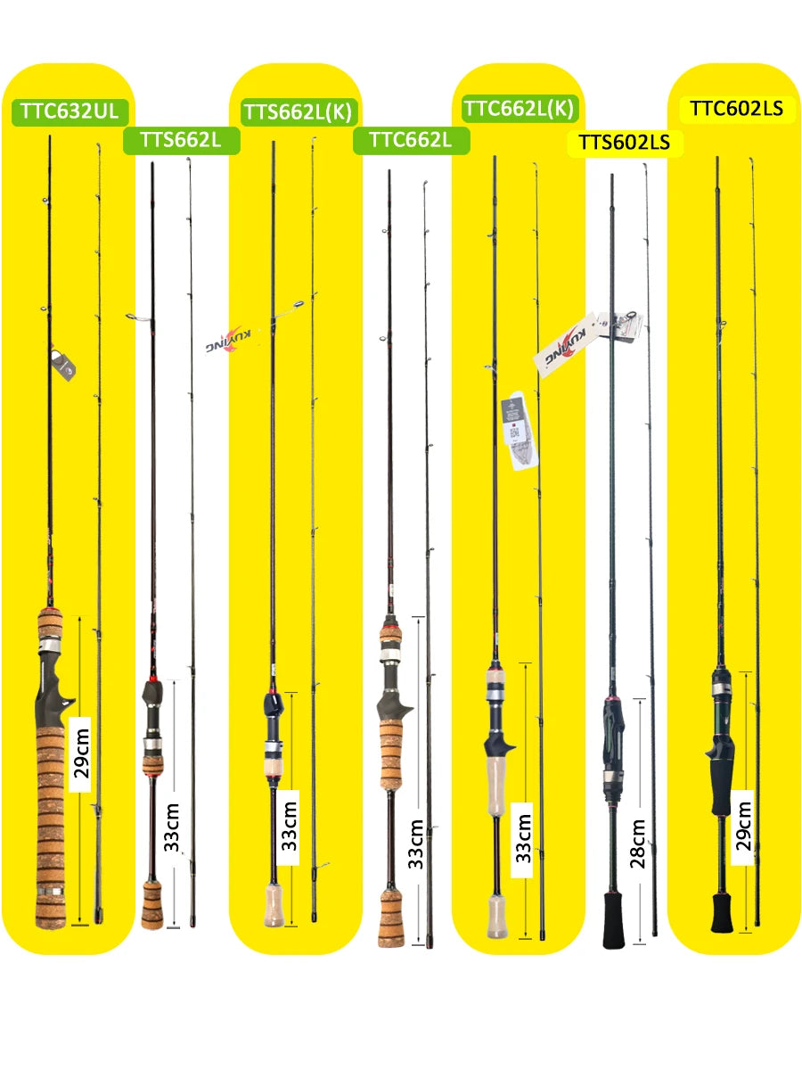 KUYING Carbon Lure Rod For Casting And Spinning River Ocean