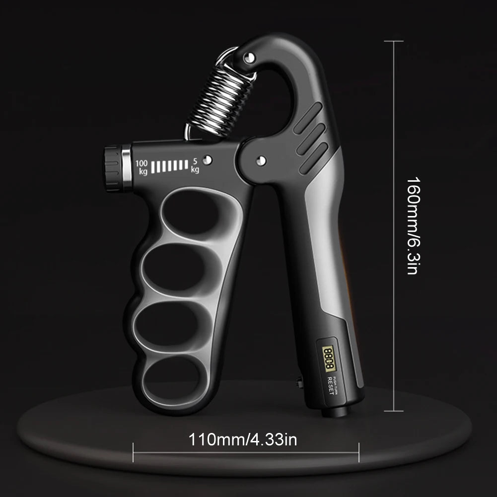 Hand Grip Strengthener 5-100Kg Adjustable Resistance With Counter