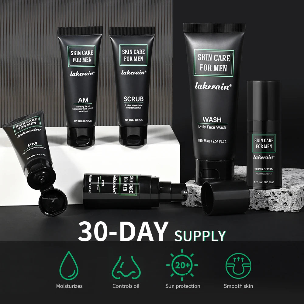 Ibcccndc Men Skin Care Kit Oil Control Firming Hydration