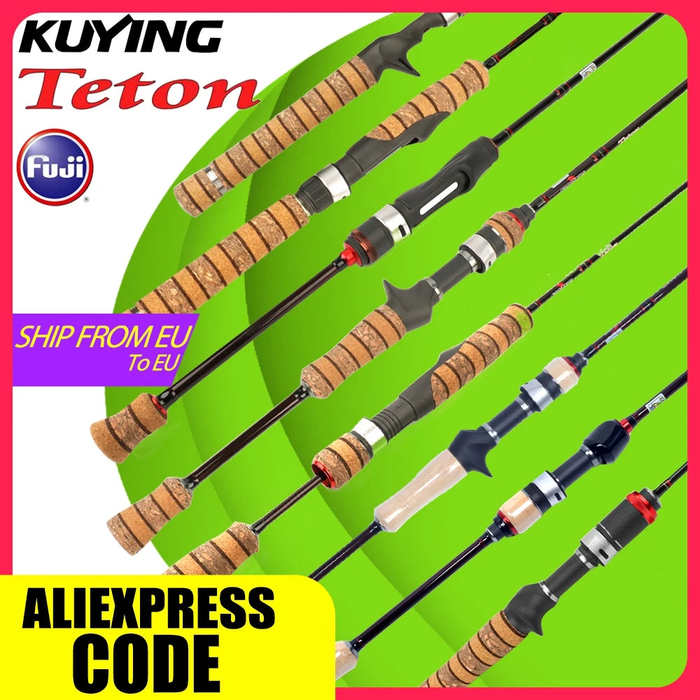 Kuying Teton Fast Action Carbon Fishing Rod For Spinning