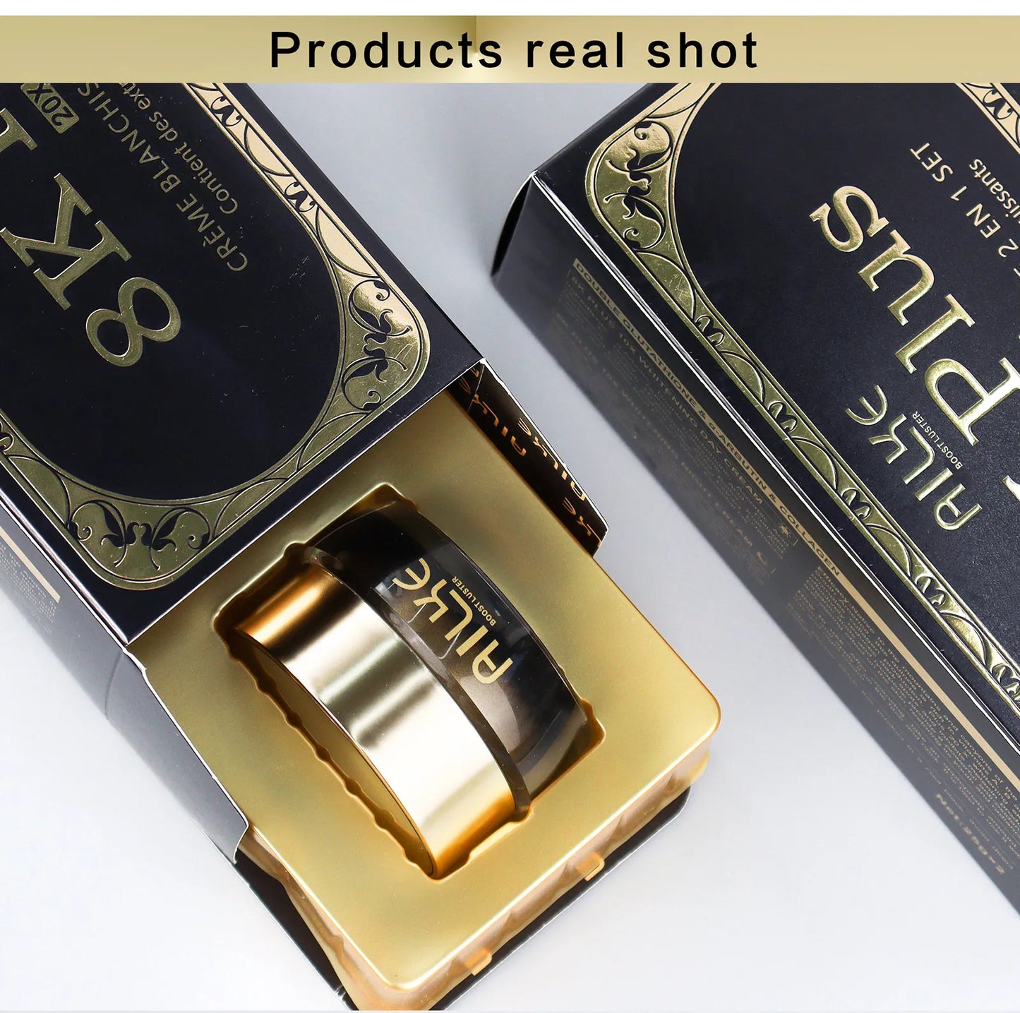 AILKE Whitening Facial Cream Reduces Dark Spots Niacinamide Glutathione