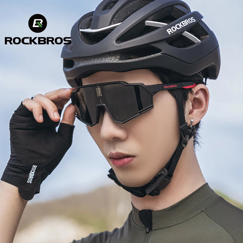 ROCKBROS Photochromic Polarized Cycling Glasses UV400 Eyewear