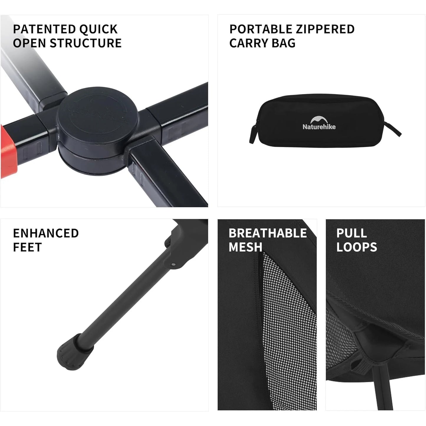 Naturehike Ultralight Folding Camping Chair For Outdoor Adventures