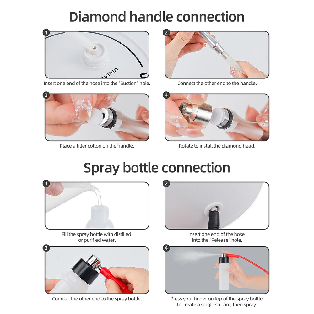 Foreverlily Diamond Microdermabrasion Machine Water Spray
