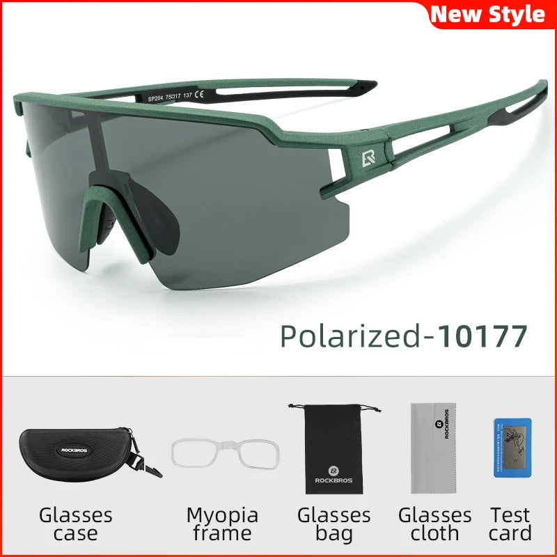 Rockbros Polarized Bike Glasses For Cycling Outdoor