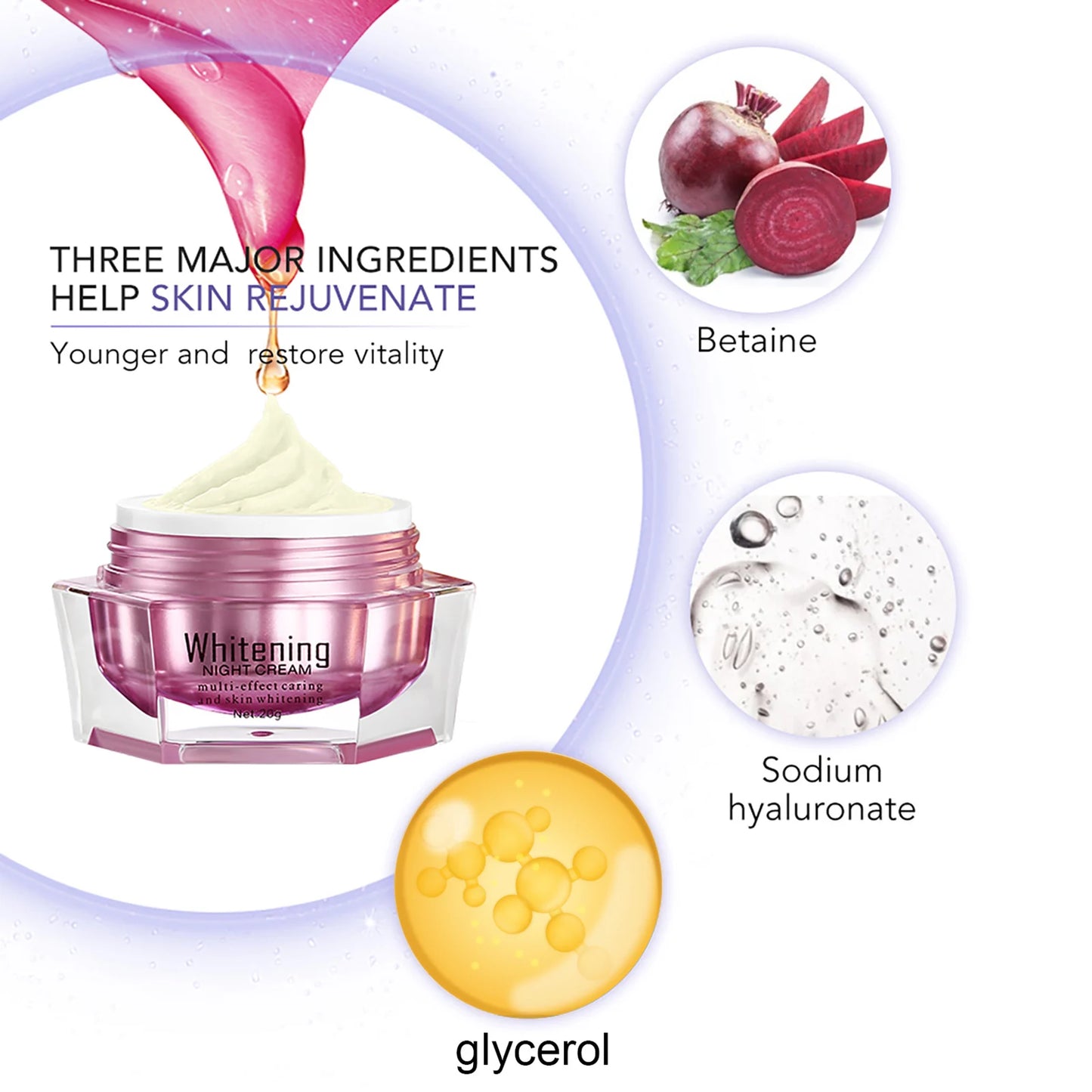 AILKE Lightening Face Cream With Sodium Hyaluronate For Brightening