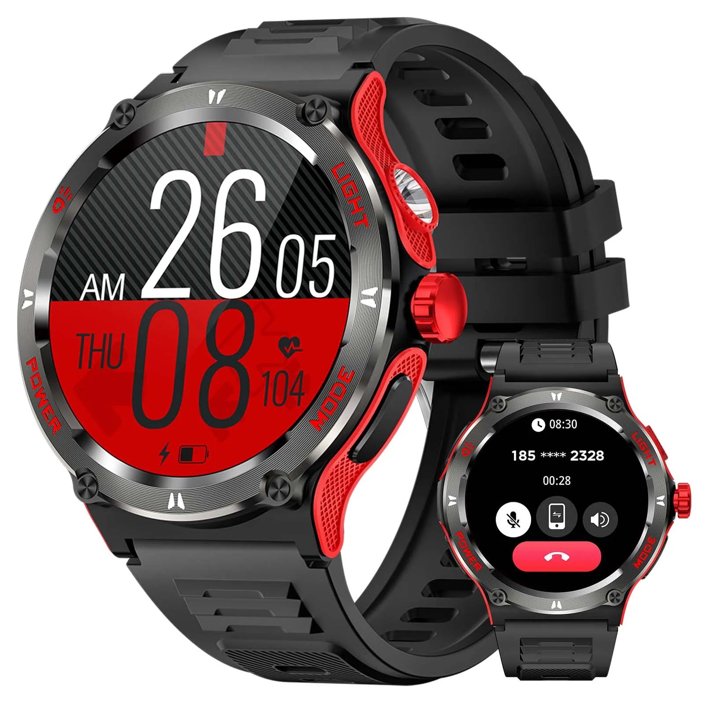 LaNikar Smart Watch 3ATM Waterproof Bluetooth Heart Rate Sleep Analysis