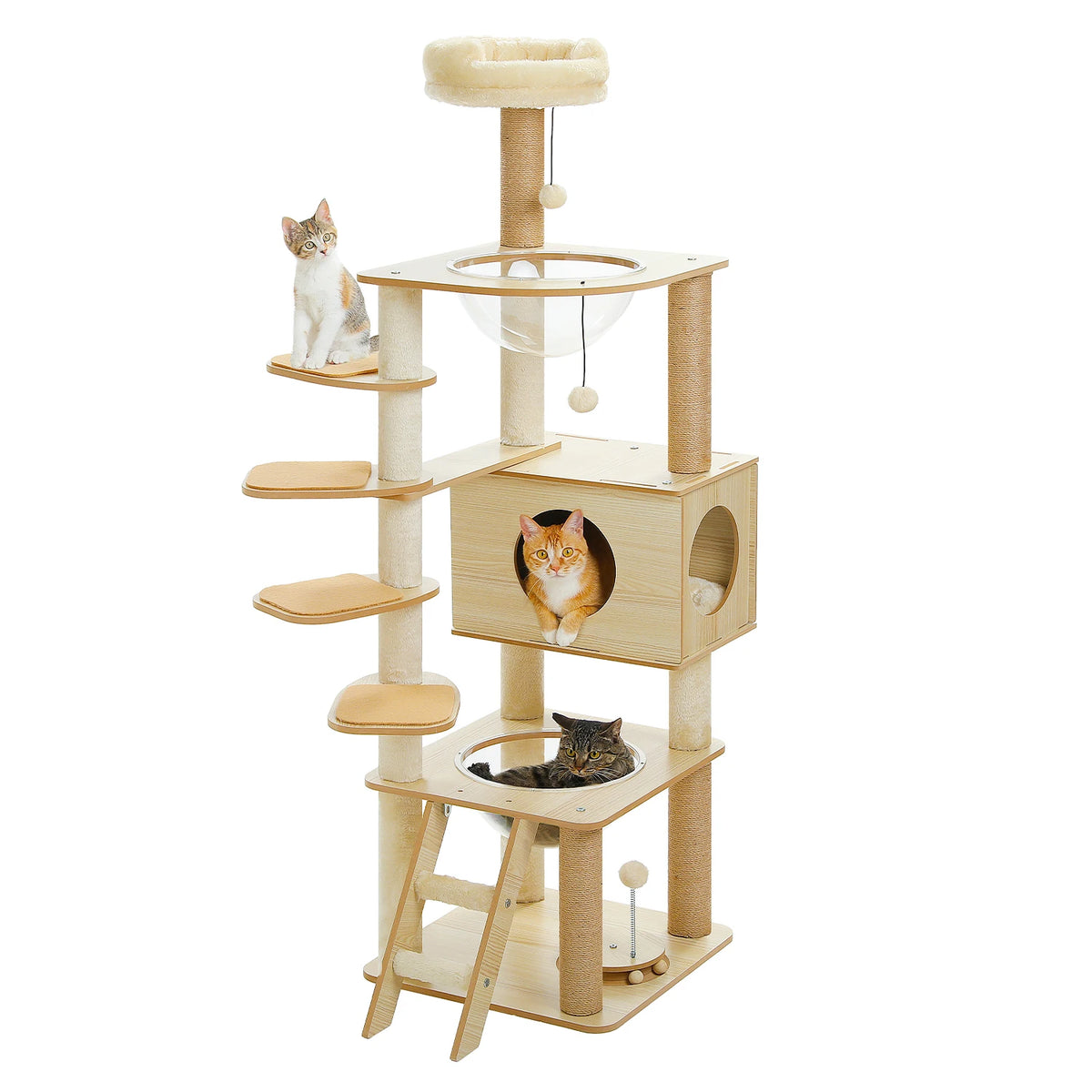 PAWZ Ro Multi Level Cat Tree Condo Hammock Scratching Posts