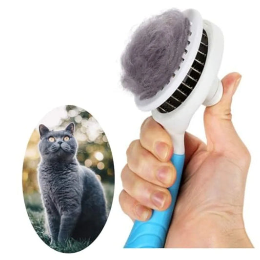 Self Cleaning Slicker Brush for Cats and Dogs Gentle Grooming Tool