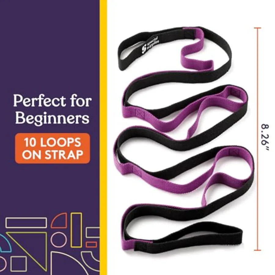 Yoga Strap for Stretching Flexibility Fitness and Physical Therapy