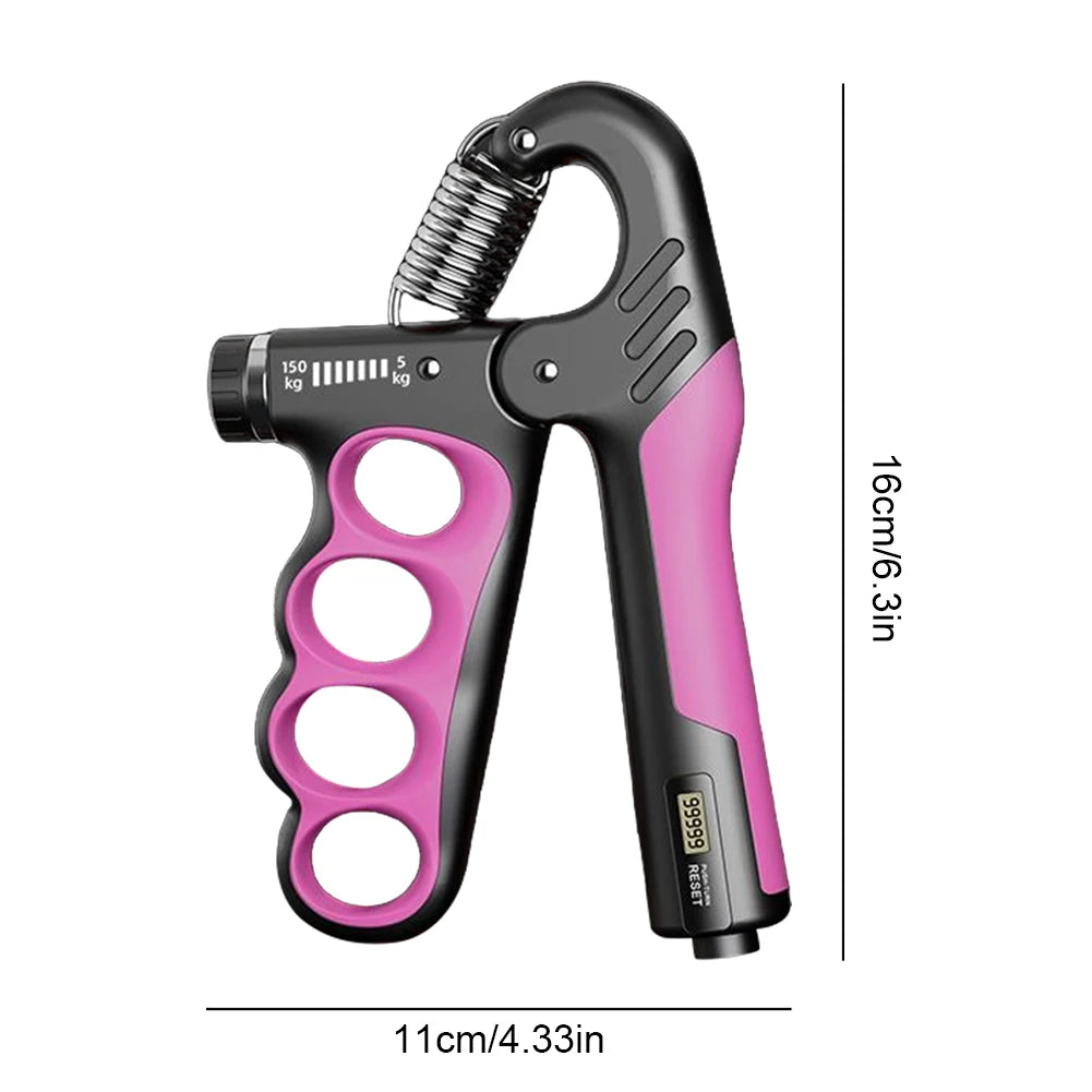 Hand Grip Strengthener 5-100Kg Adjustable Resistance With Counter