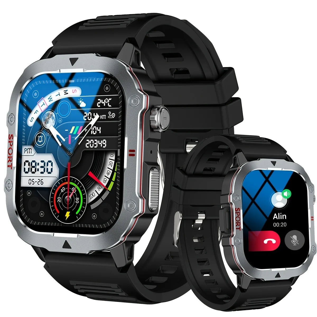 Odelettevcy Smart Watch With Bluetooth Calling And Message Alerts