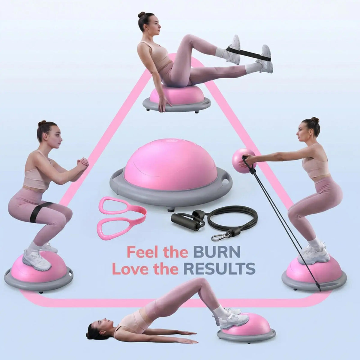Inflatable Balance Ball Trainer for Yoga Pilates and Core Fitness