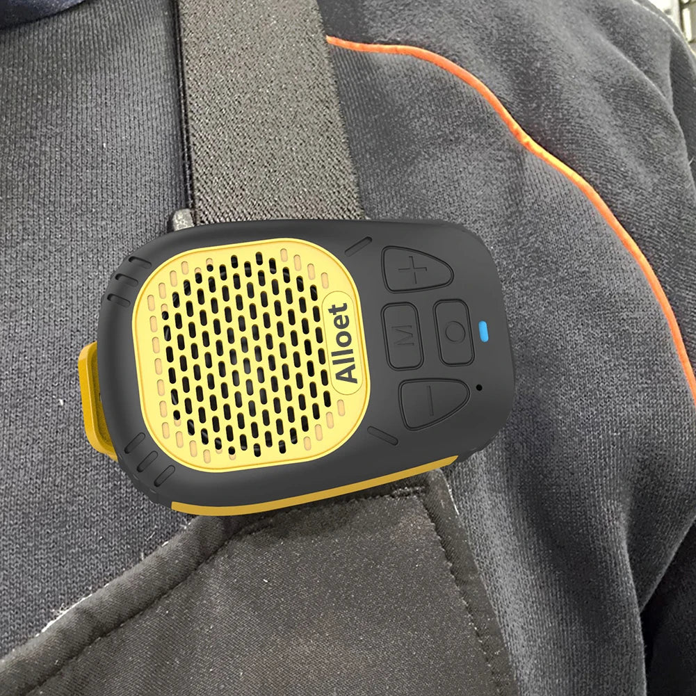 Wearable Bluetooth Speaker With Built-In Mic 30-Hour Battery
