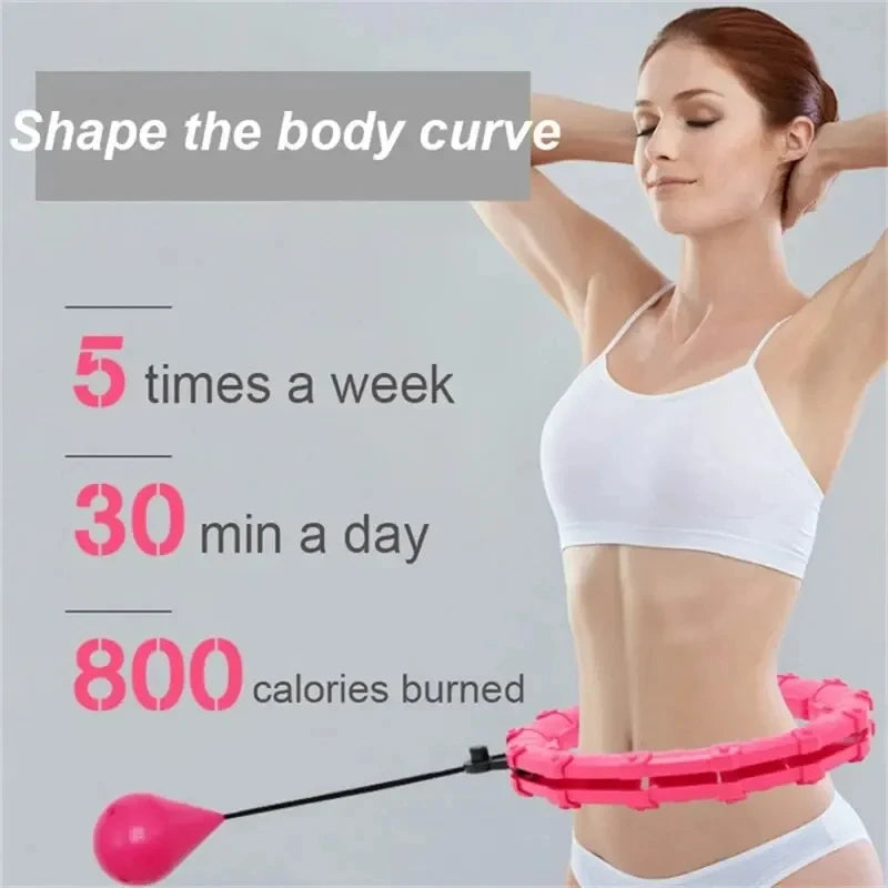 Weighted Hula Hoop for Adults With Detachable 24 Links