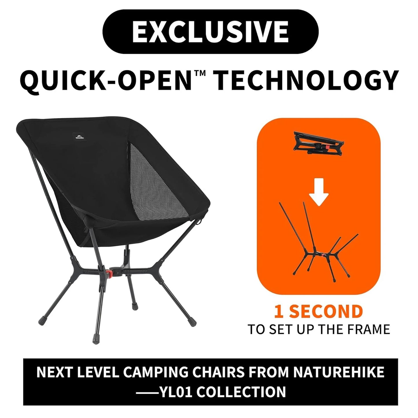 Naturehike Ultralight Folding Camping Chair For Outdoor Adventures