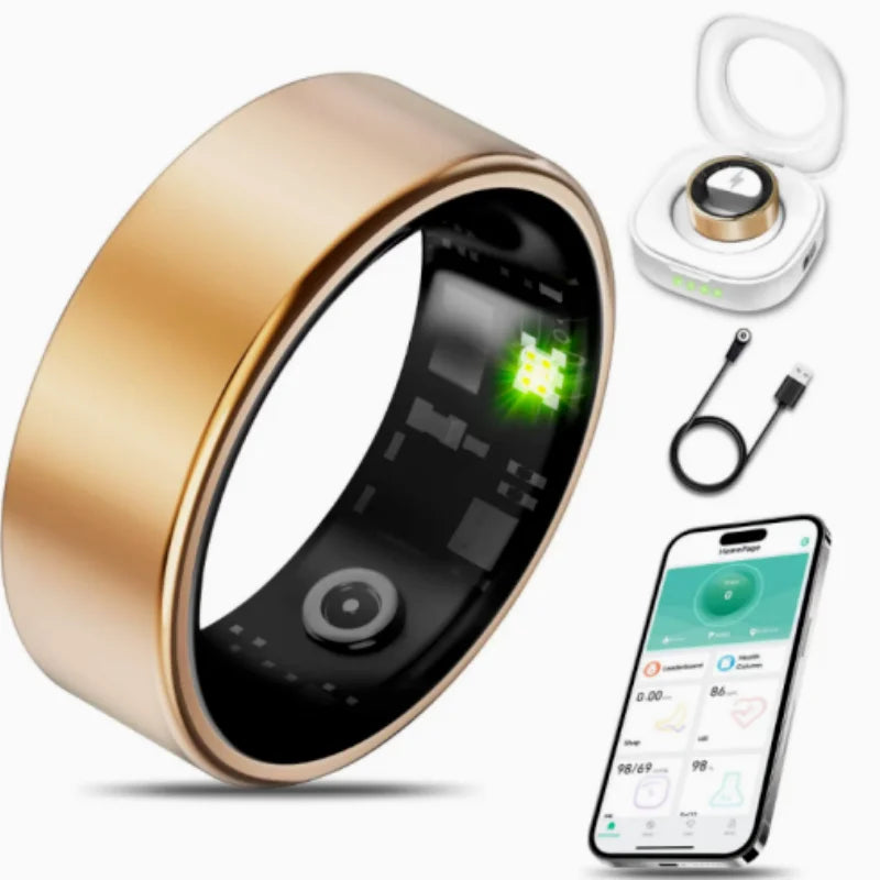 Smart Bluetooth Ring Heart Rate And Blood Pressure Monitor