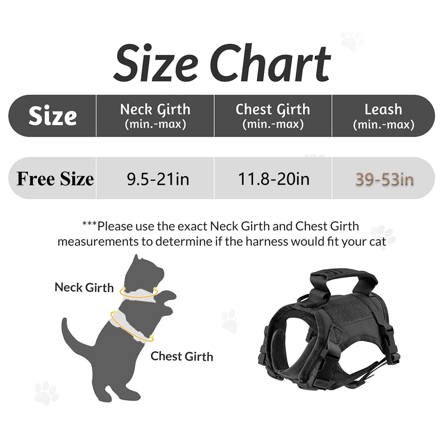 PETRAVEL Tactical Puppy Harness Leash Set For Small Dogs Cats