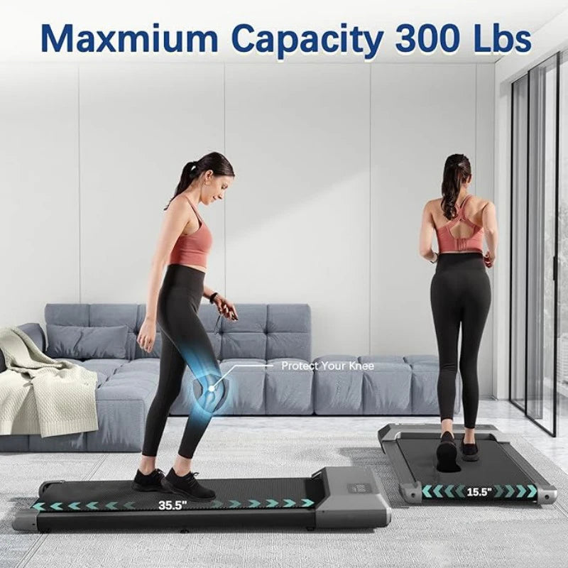 Superun 2.5HP Bluetooth Home Treadmill 2In1 Walking Running