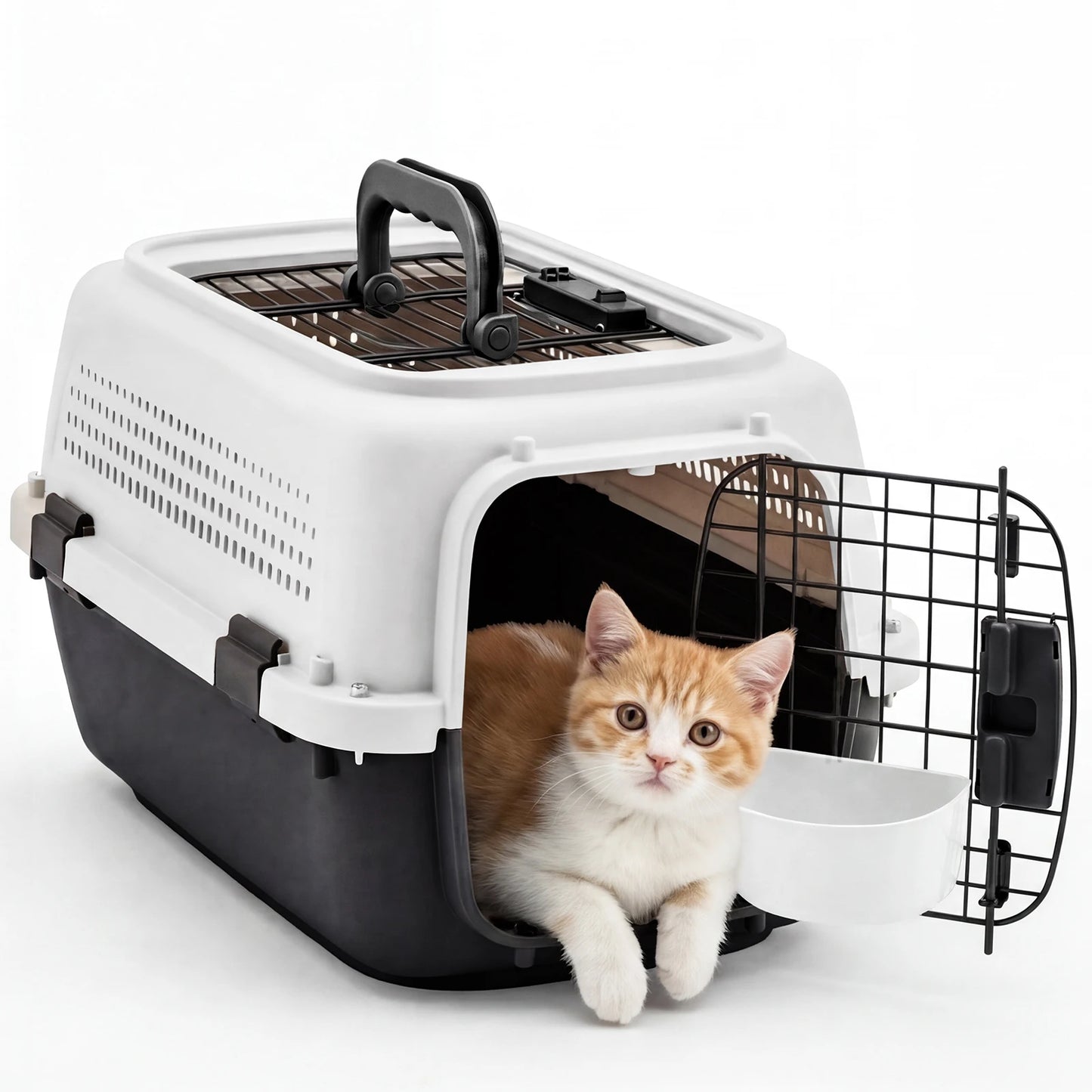 Pet Carrier Crate For Dogs And Cats Enhanced Security Latches