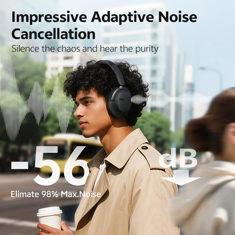QCY H3S Wireless Over Ear Headphones With LDAC Adaptive ANC