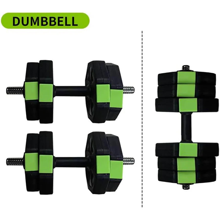 HiMISS Adjustable Dumbbell Set Two In One With Iron Handle