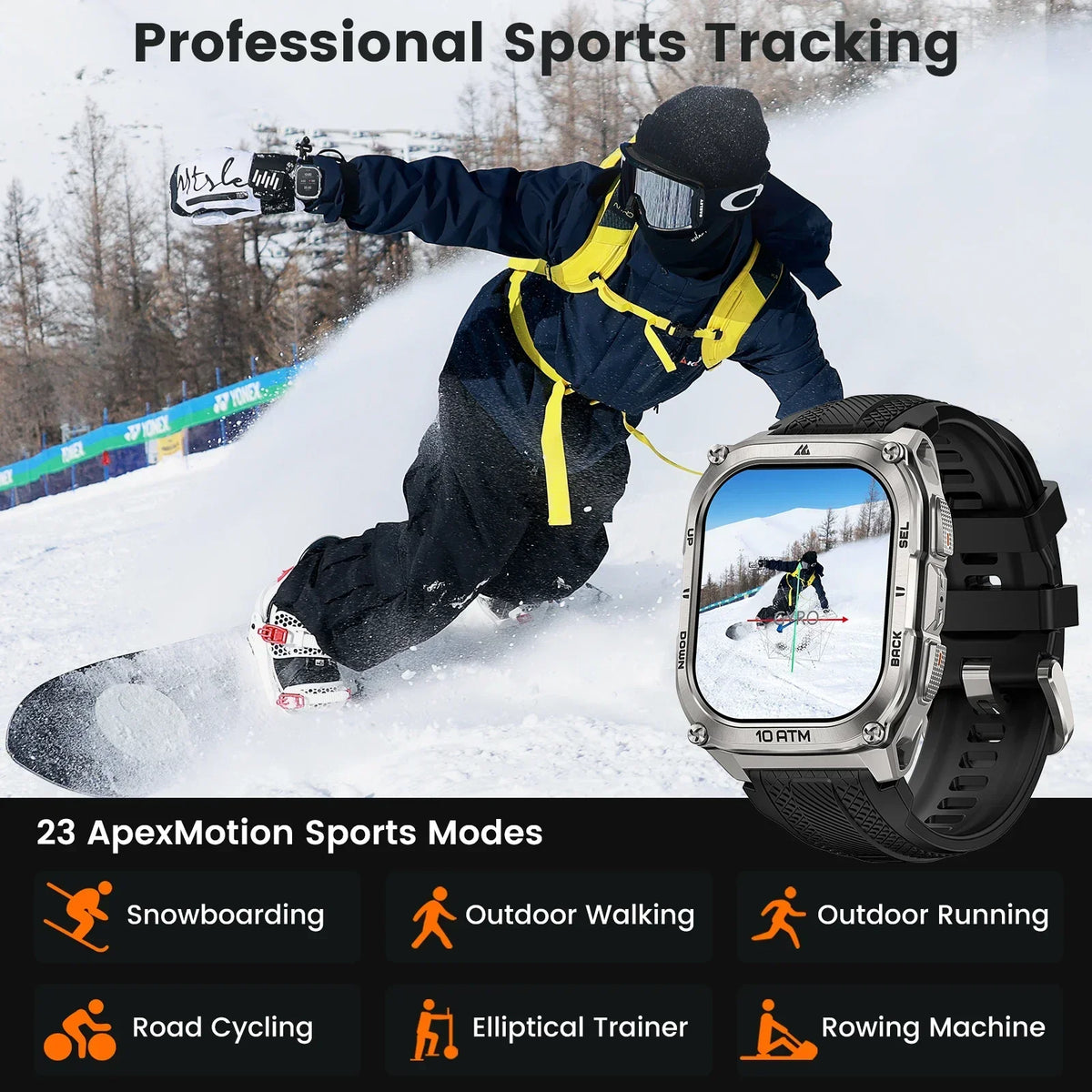 Kospet Tank M4 Smart Watch With 6-Sat GPS And Waterproof