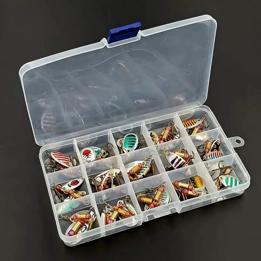 JOCESTYLE Metal Spoon Spinner Lure With Treble Hooks