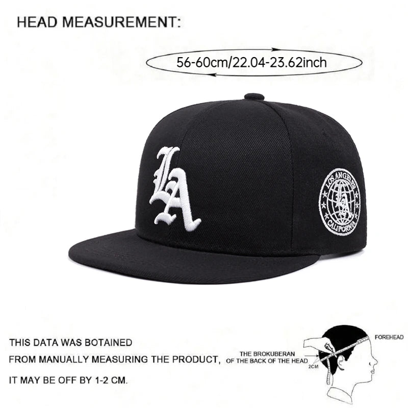 Los Angeles Letter Embroidered Baseball Cap For Outdoor Sun Protection