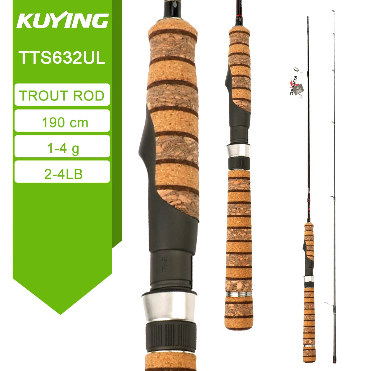 KUYING TETON Spinning Casting Rod With Fuji Guides