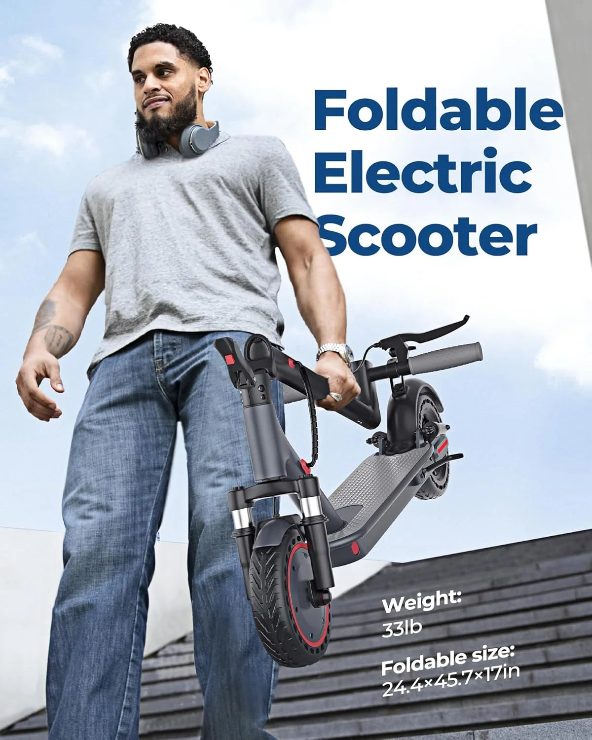AOVOPRO AP07 Electric Scooter With App Control And Foldable