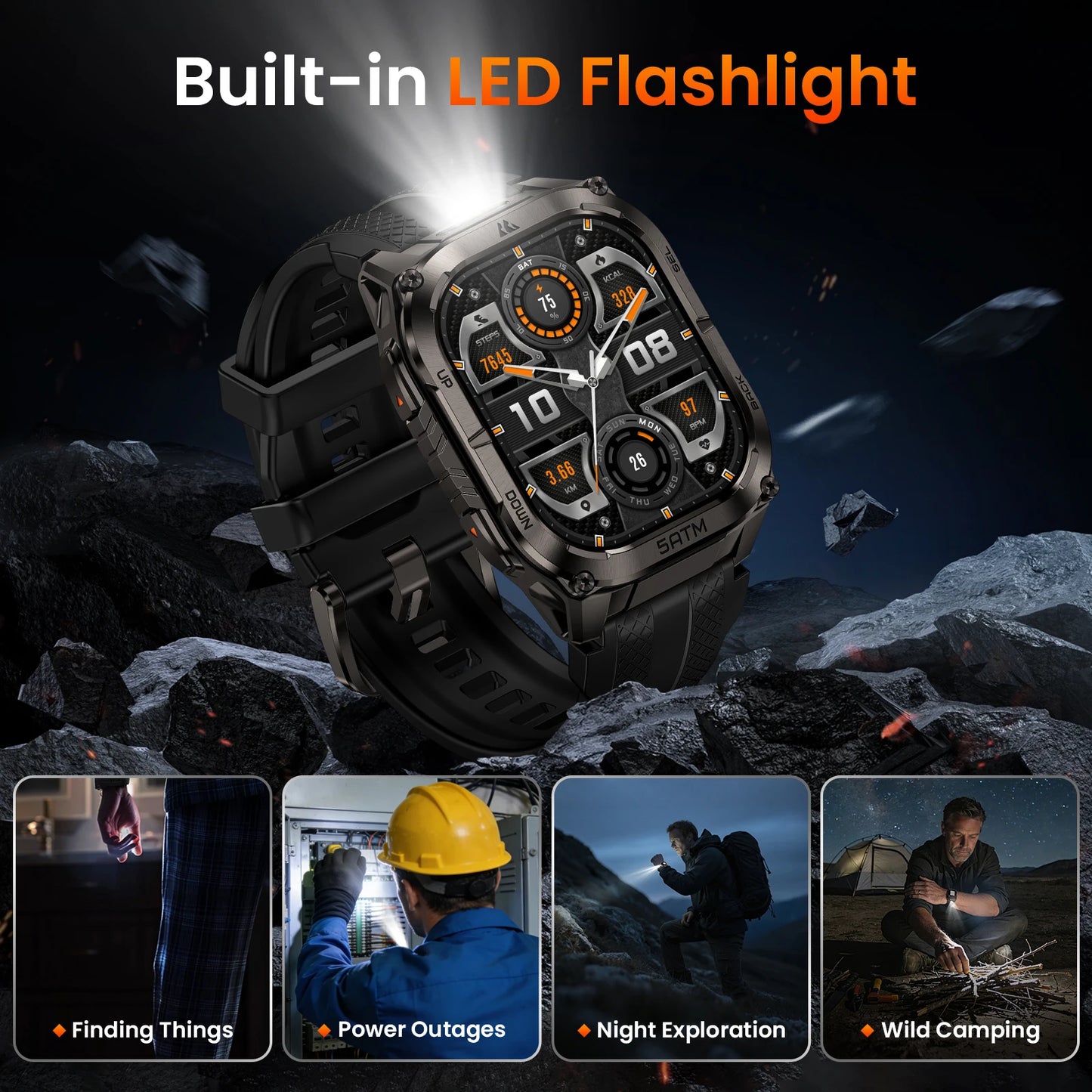 Kospe Tank M4C Advanced GPS Smartwatch With Health Tracking