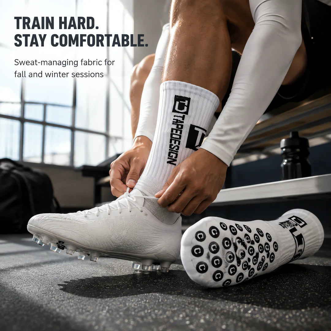 4 Pairs of New TC Mid Tube Glued Football Socks for Sports Training and Competition, Non Slip and Breathable Socks