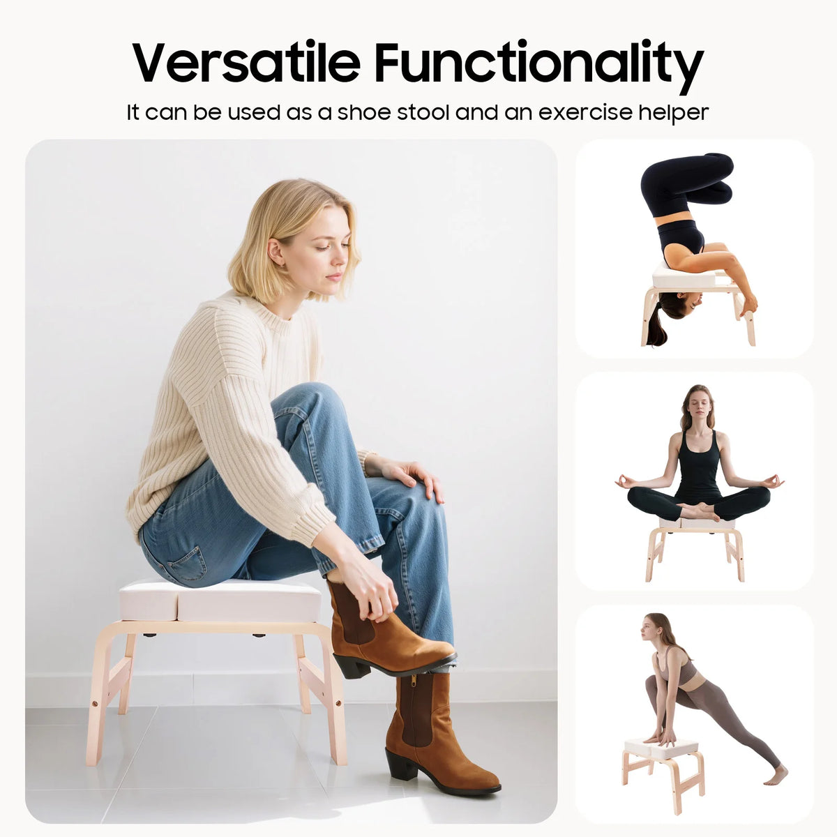 Yoga Inversion Bench for Headstand Shoulderstand and Handstand Practice