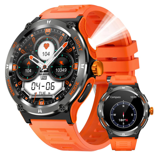 LaNikar Smart Watch 3ATM Waterproof Bluetooth Heart Rate Sleep Analysis
