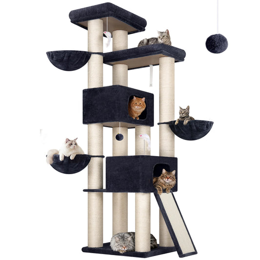 Globlazer Large Cat Tree with Multi Level Sisal Scratching Posts